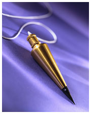 Builder's plumb photo illustration