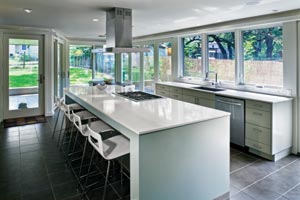 Contemporary kitchen designed by David E. Webber