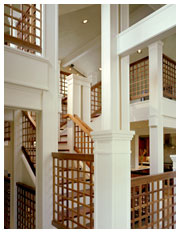 Steps emulate the classic workmanship of Greene and Greene